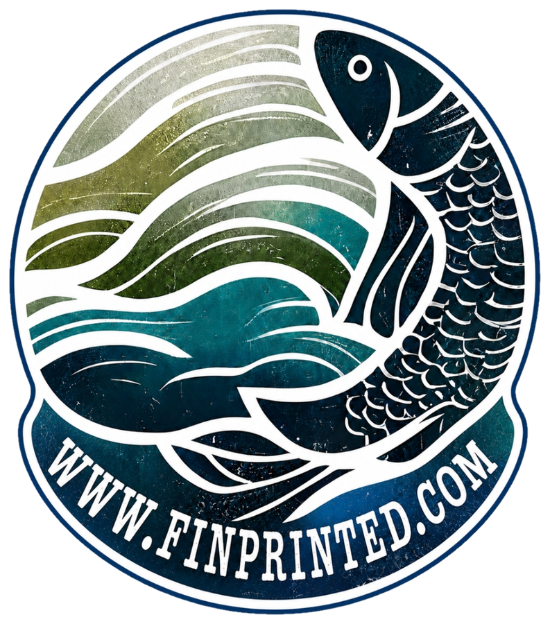Finprinted Gyotaku fish prints